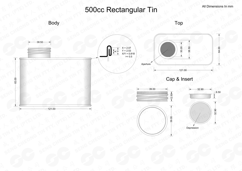 500cc Rectangular Tin (watermark)